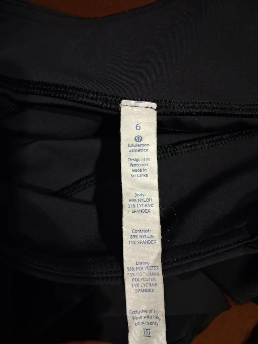 lululemon athletica Black Capri Workout Leggings
